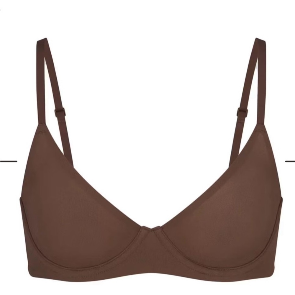 Brand new never worn FITS EVERYBODY UNLINED DEMI BRA COCOA 34DDD / 34F